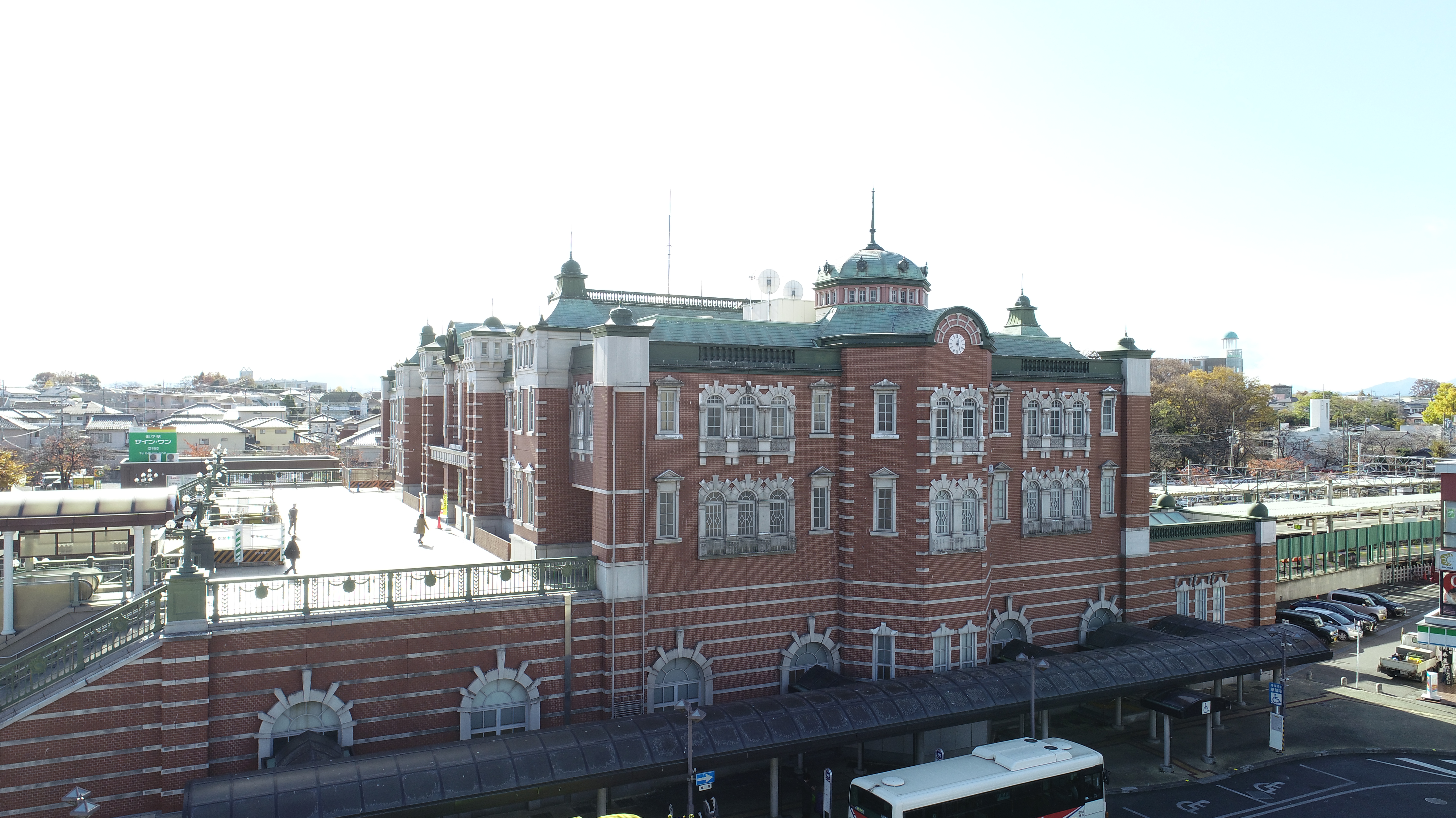 深谷駅を空撮”地域資源研究プロジェクトin深谷市”